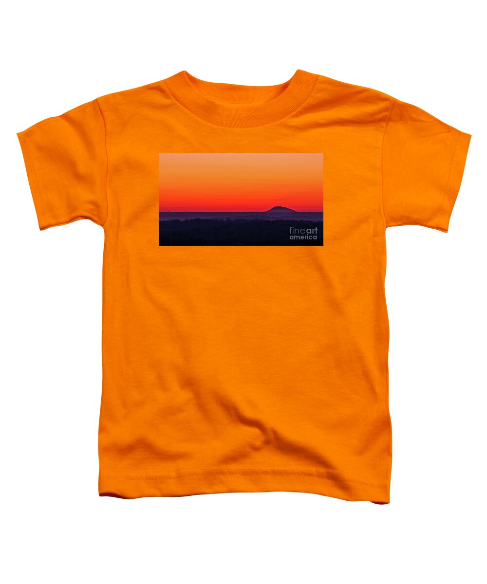 Stone Mountain Toddler T-Shirt featuring the photograph Stone Mountain Sunrise by Doug Sturgess