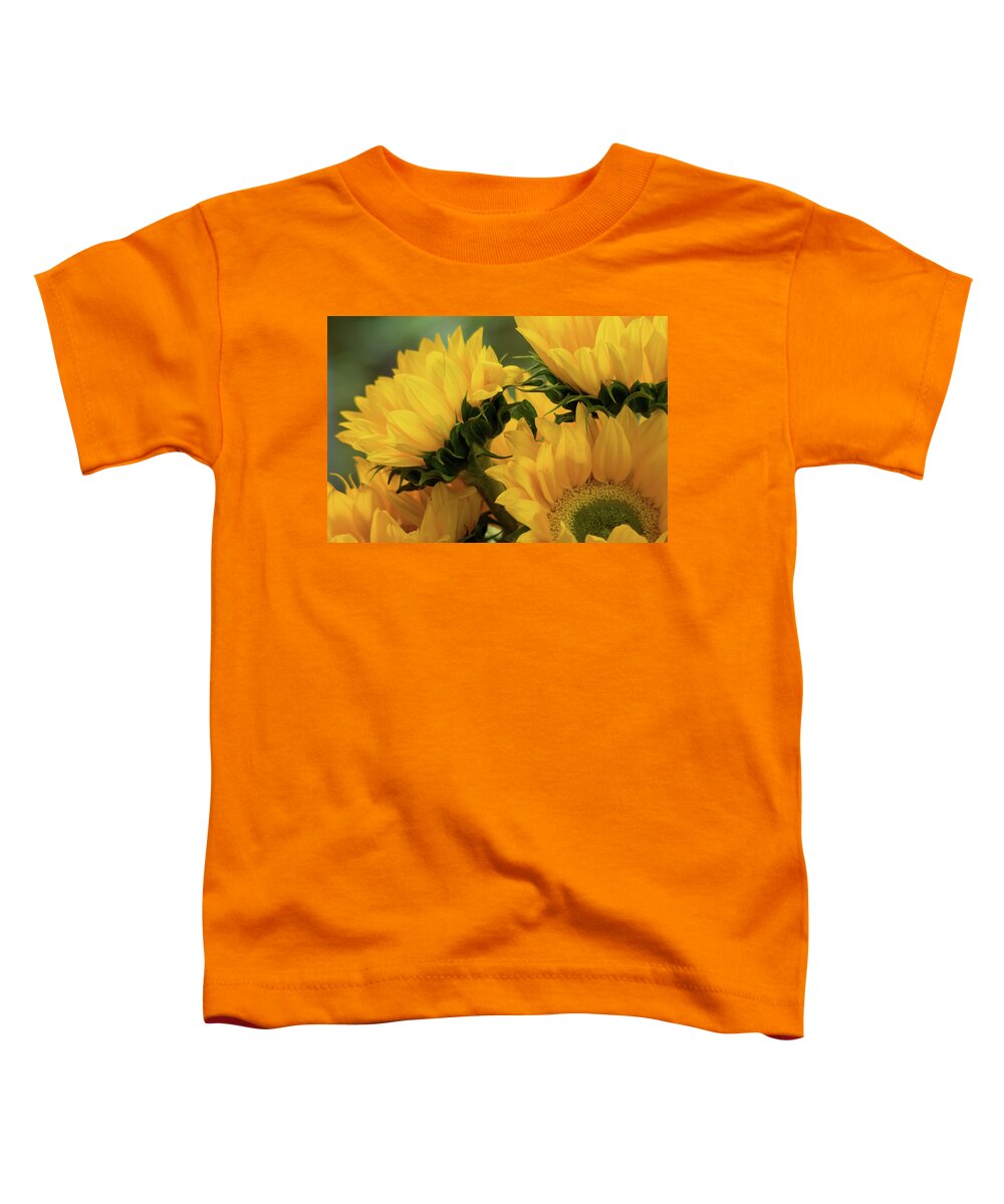 Sunflowers Toddler T-Shirt featuring the photograph Sunflowers by Mary Ann Artz