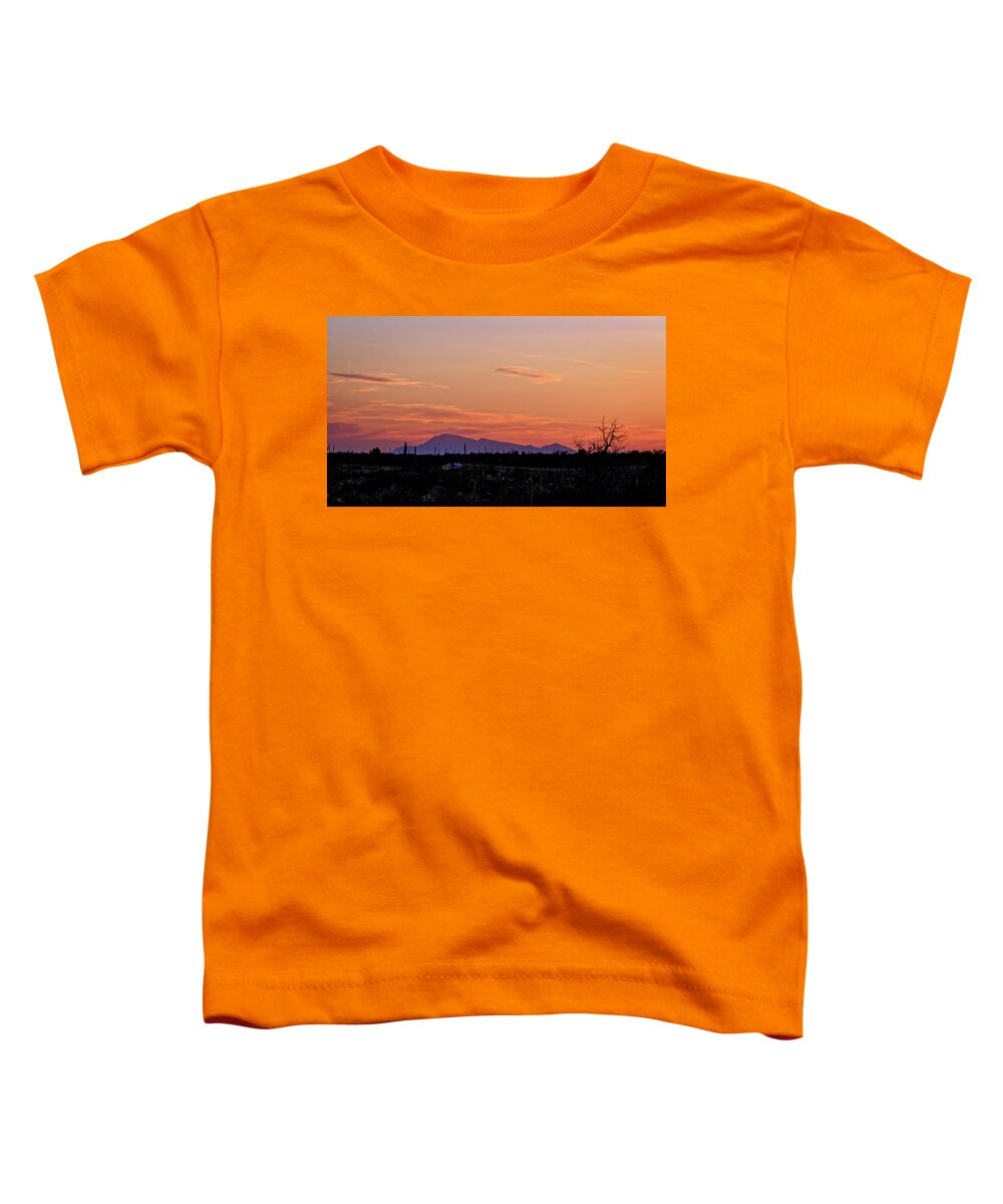 Sky Toddler T-Shirt featuring the photograph Sunset over the Valley of the Fires by George Taylor