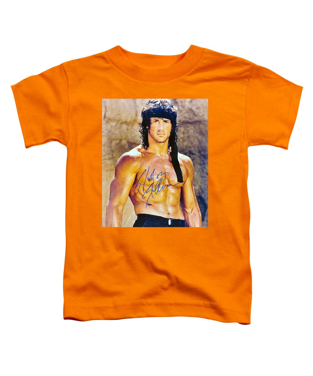 Sylvester Stallone Toddler T-Shirt featuring the photograph Sylvester Stallone by Studio Release