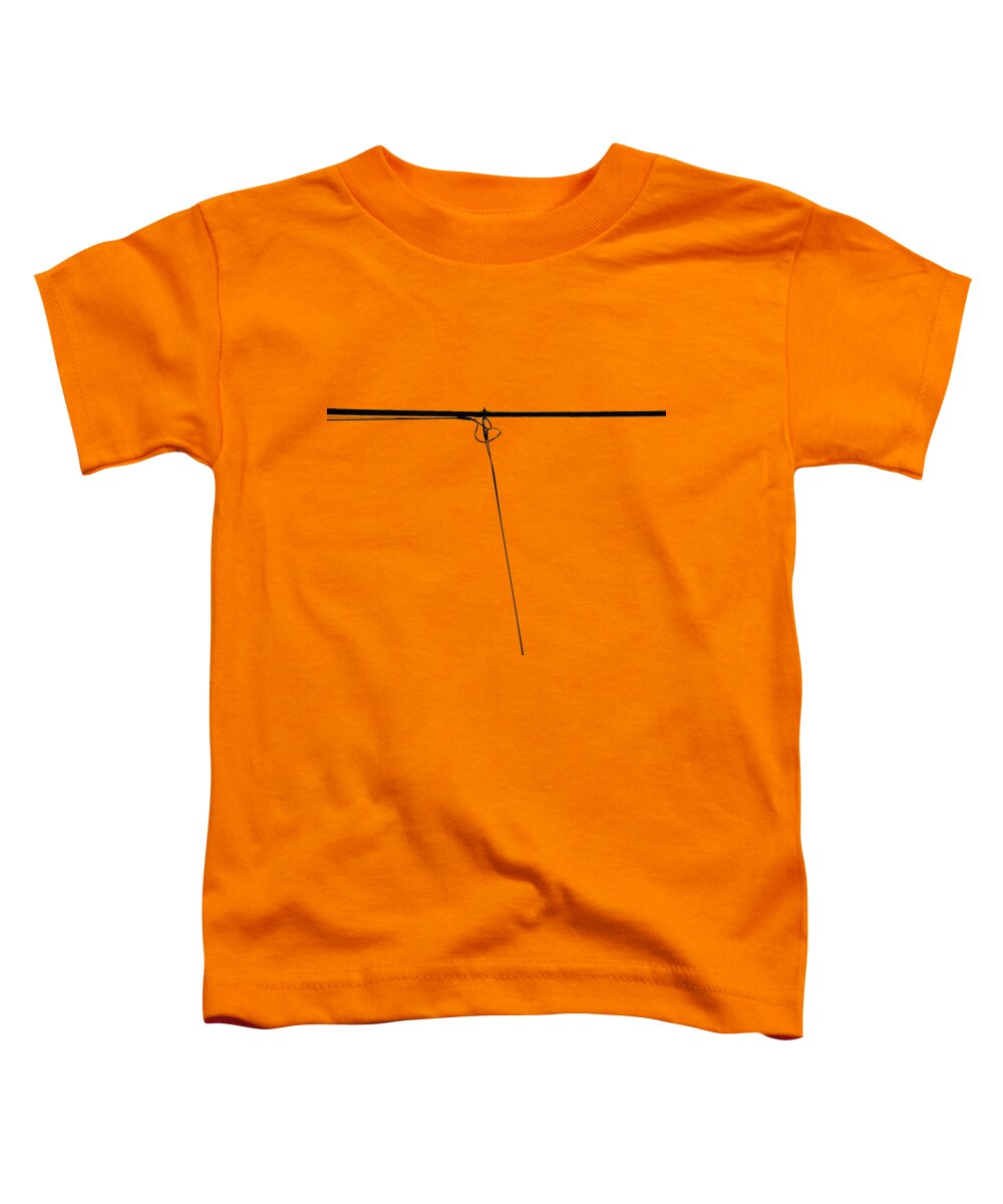 Abstract Toddler T-Shirt featuring the photograph Tele-lines-silhouette No.1 by Fei A