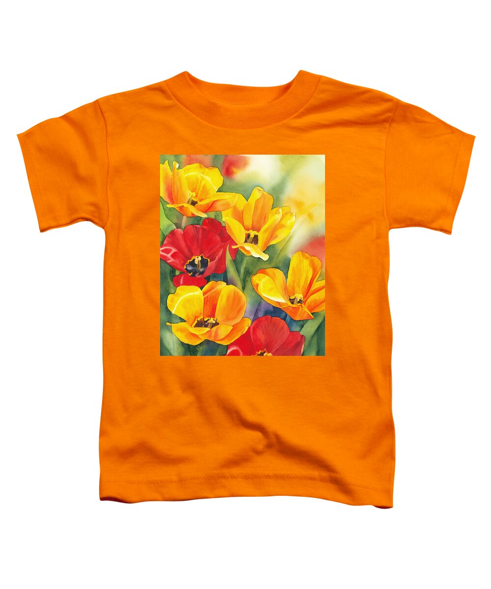 Flower Toddler T-Shirt featuring the painting The Breath of Spring by Espero Art