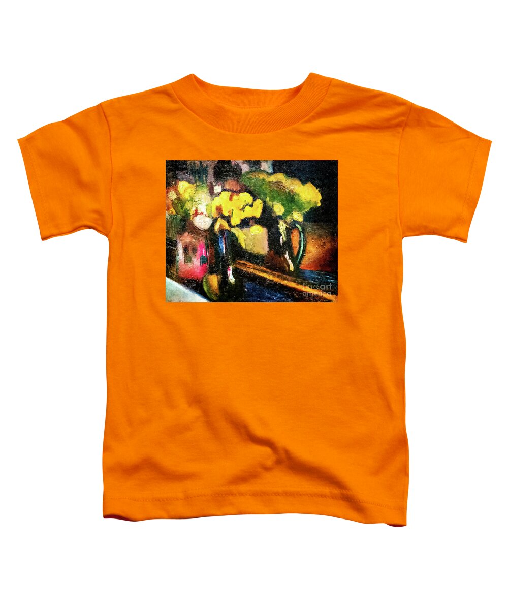 Bomemisza Toddler T-Shirt featuring the painting The Yellow Flowers by Henri Matisse 1902 by Henri Matisse