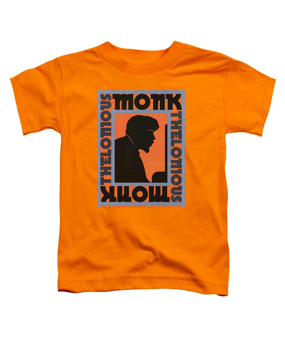 Thelonious Monk Toddler T-Shirt featuring the photograph Thelonious Monk by Imagery-at- Work