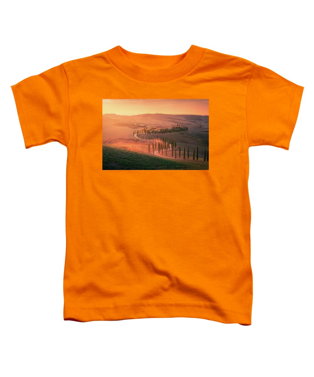 Sunset Toddler T-Shirt featuring the photograph Toscana Sunset by Henry w Liu