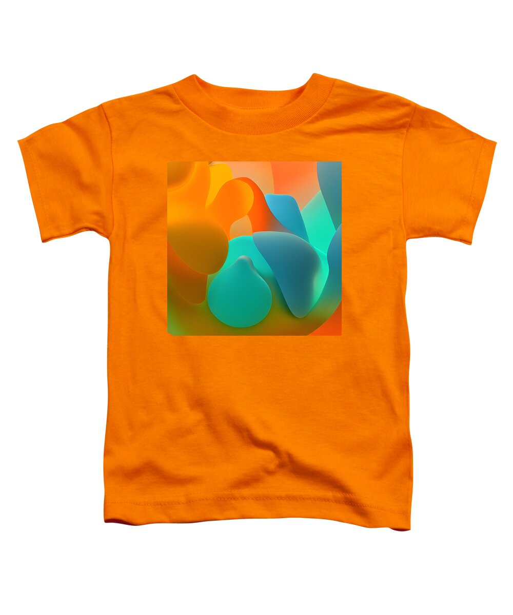 3d Toddler T-Shirt featuring the digital art Translucence art and home decor by Bonnie Bruno