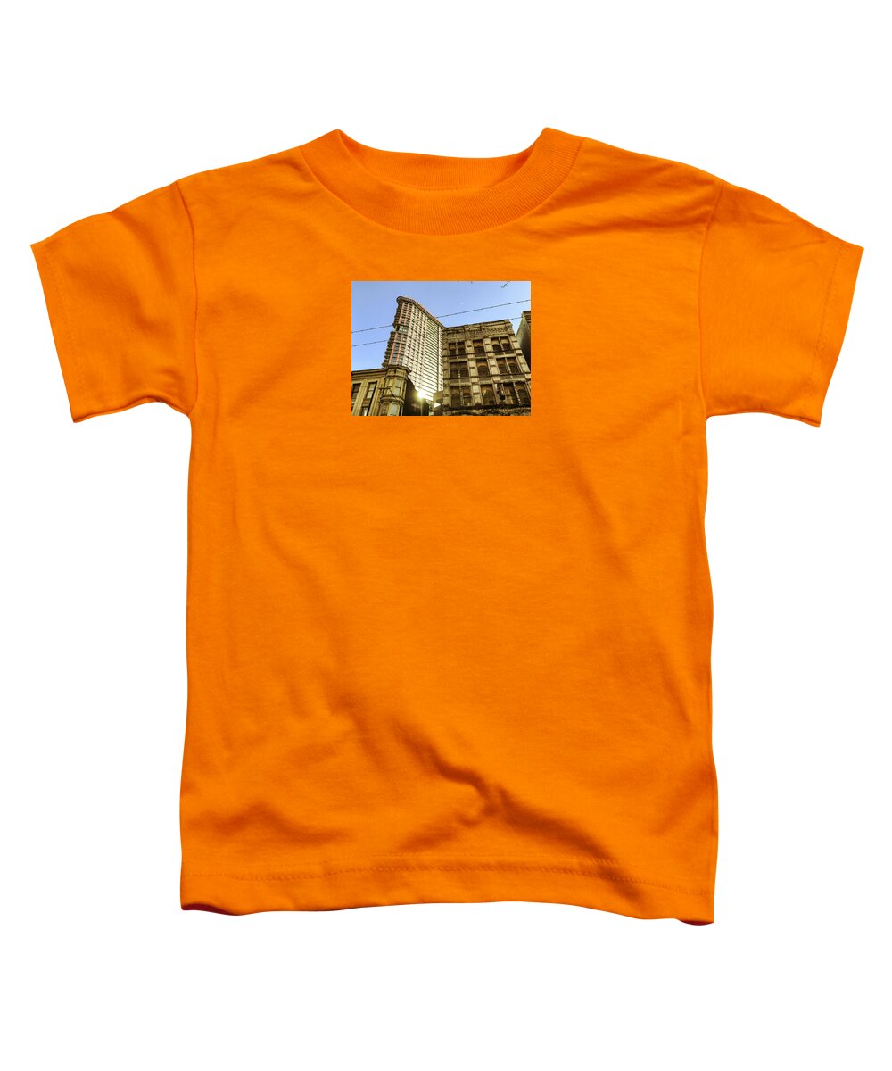 Vancouver Gastown Canada Toddler T-Shirt featuring the photograph Vancouver British Columbia Canada Cityscape 4949 by Amyn Nasser