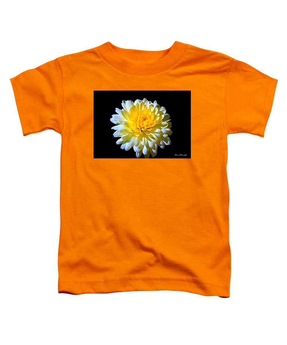 Flower Toddler T-Shirt featuring the photograph White Mum by Steve Warnstaff