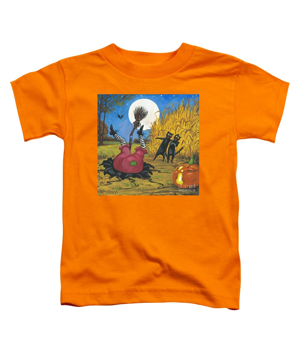 Print Toddler T-Shirt featuring the painting Witchcrash by Margaryta Yermolayeva