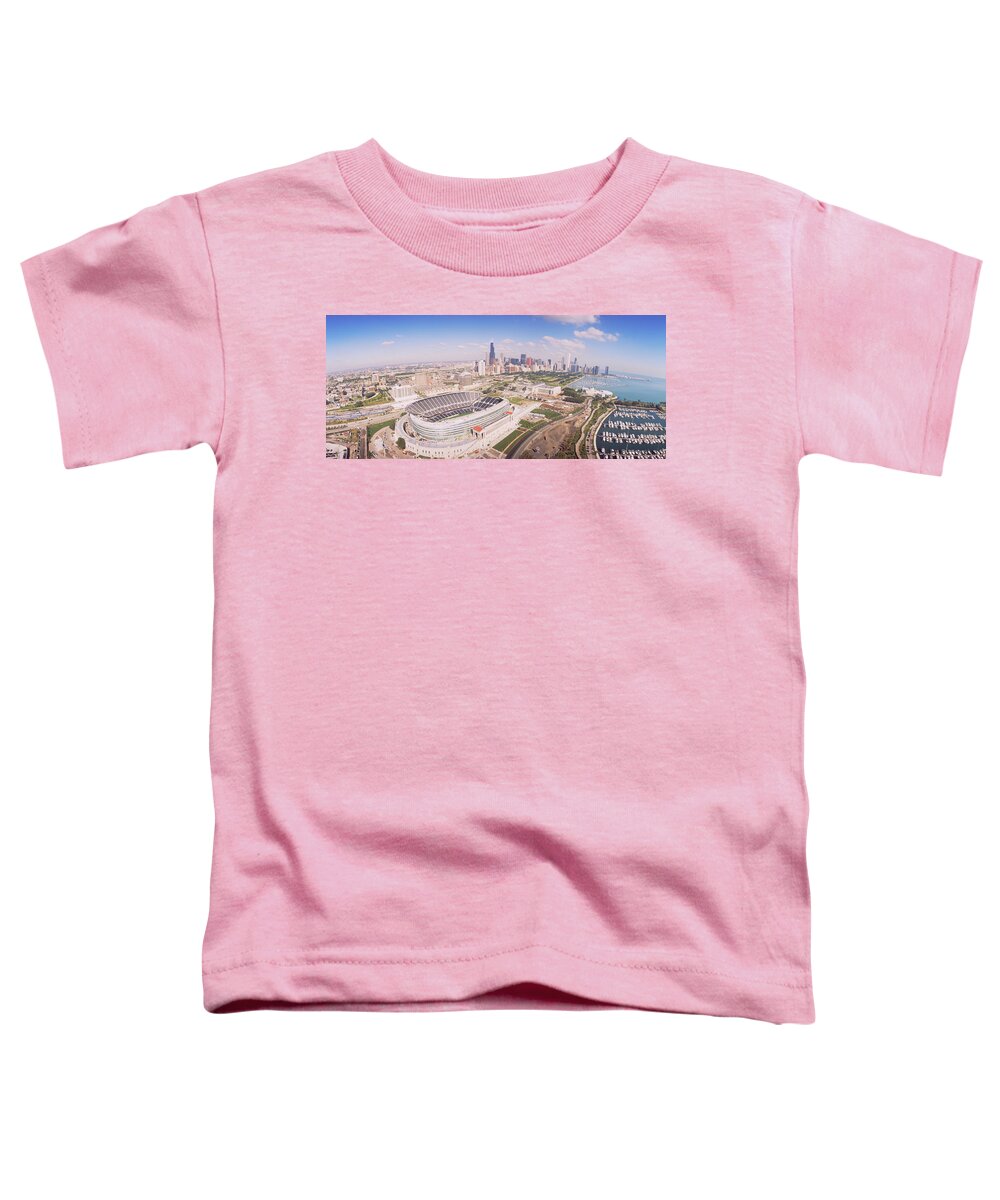 Photography Toddler T-Shirt featuring the photograph Aerial View Of A Stadium, Soldier #1 by Panoramic Images