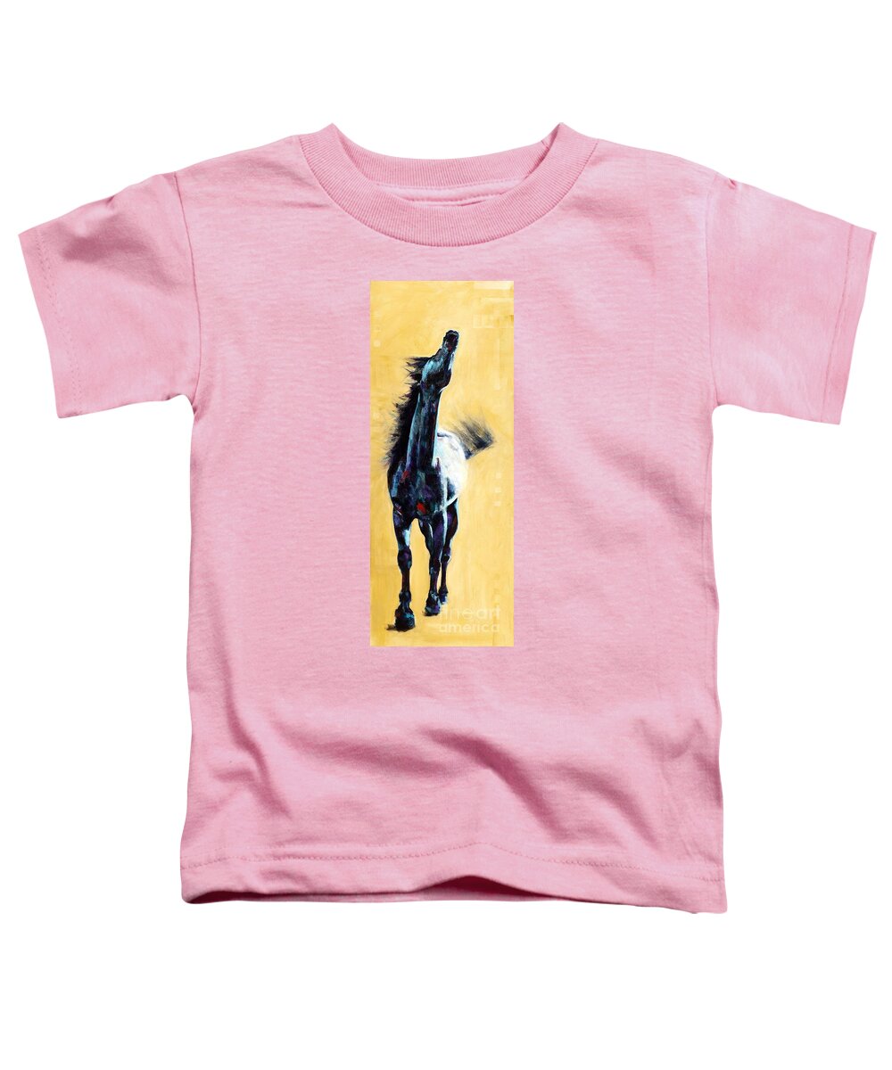 Contemporary Art Toddler T-Shirt featuring the painting Free and Easy Down The Road I Go #1 by Frances Marino