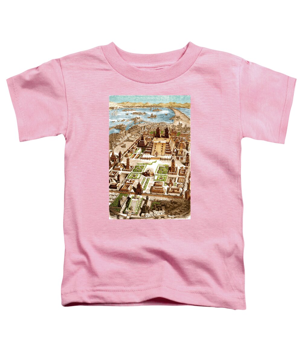 History Toddler T-Shirt featuring the photograph Tenochtitlan, Aztec City-state #1 by Science Source