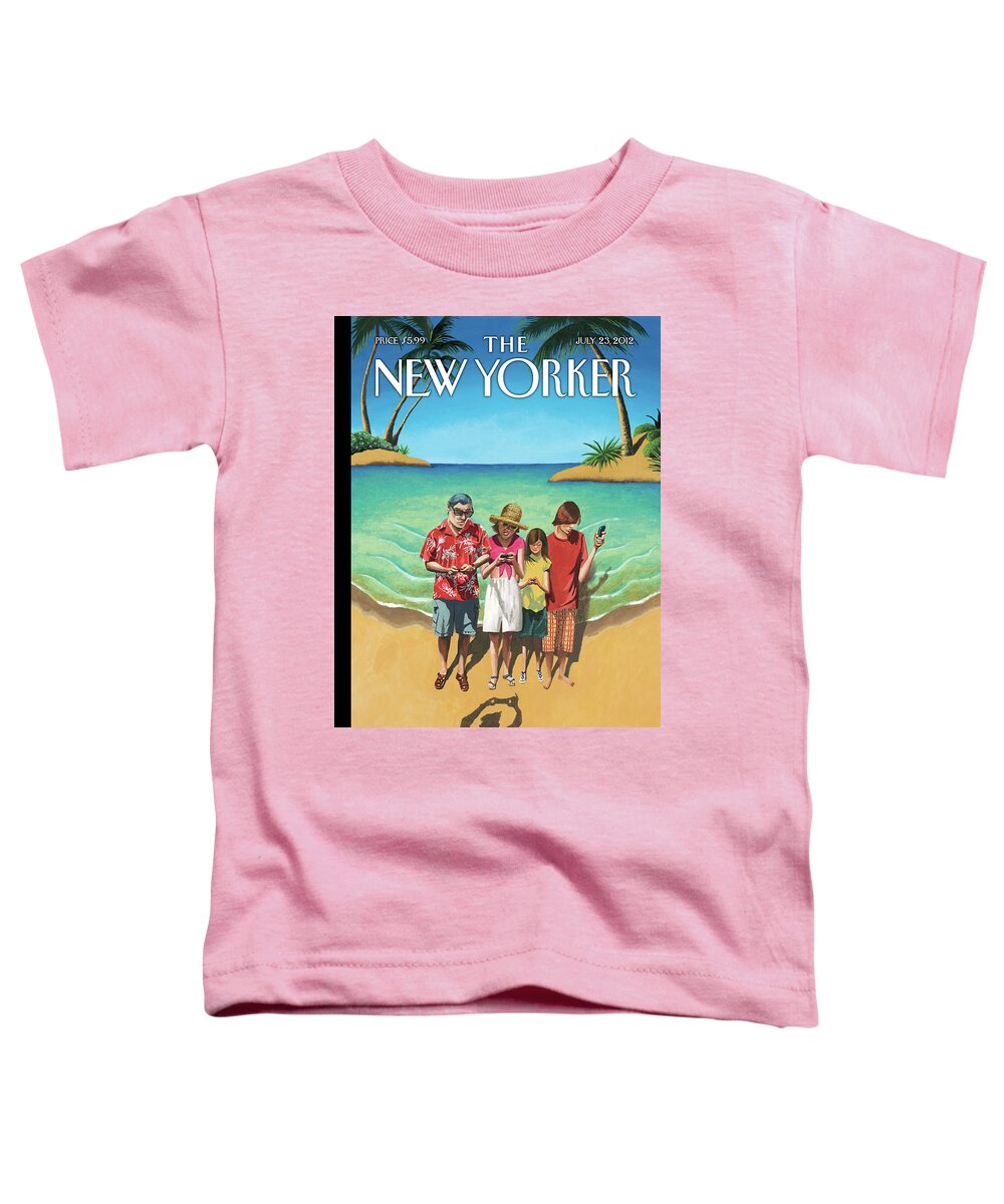 Shore Toddler T-Shirt featuring the painting Capturing the Memories by Mark Ulriksen