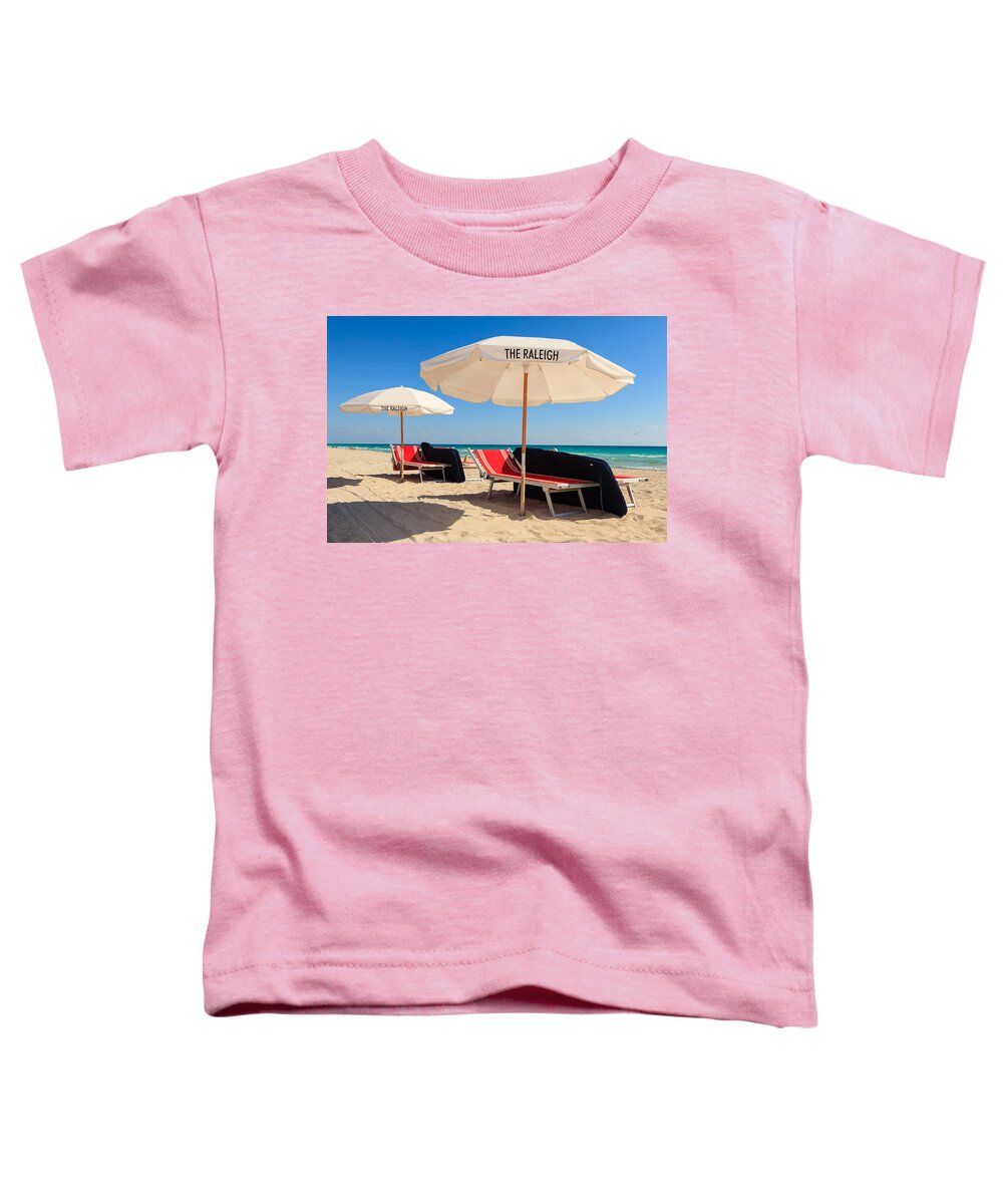 Chair Toddler T-Shirt featuring the photograph Miami Beach #6 by Raul Rodriguez