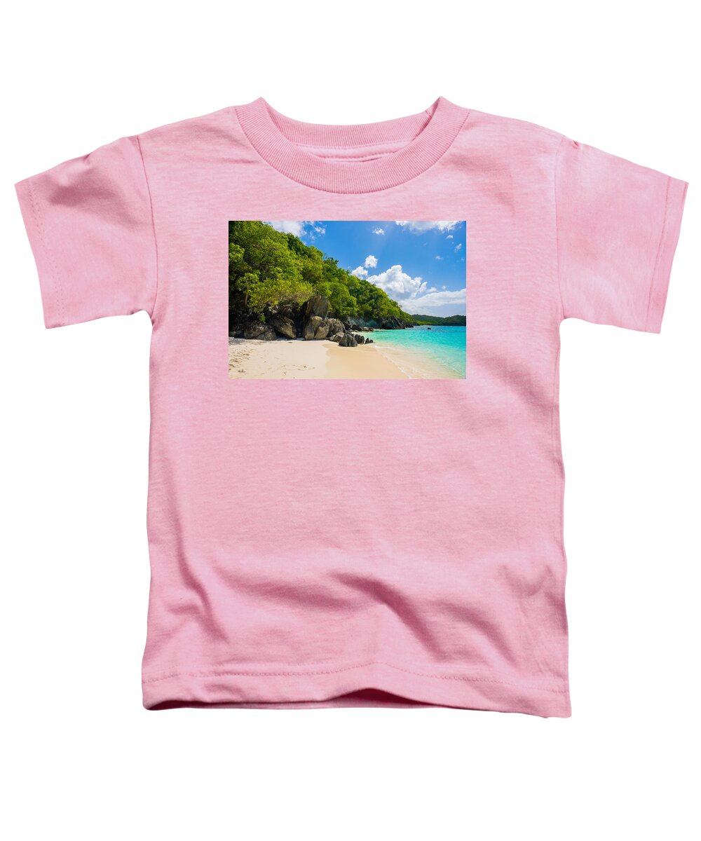Caribbean Toddler T-Shirt featuring the photograph Beautiful Caribbean beach #7 by Raul Rodriguez