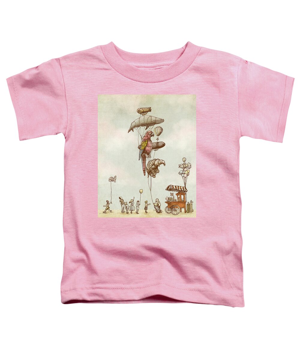Animals Toddler T-Shirt featuring the drawing A Day at the Fair by Eric Fan