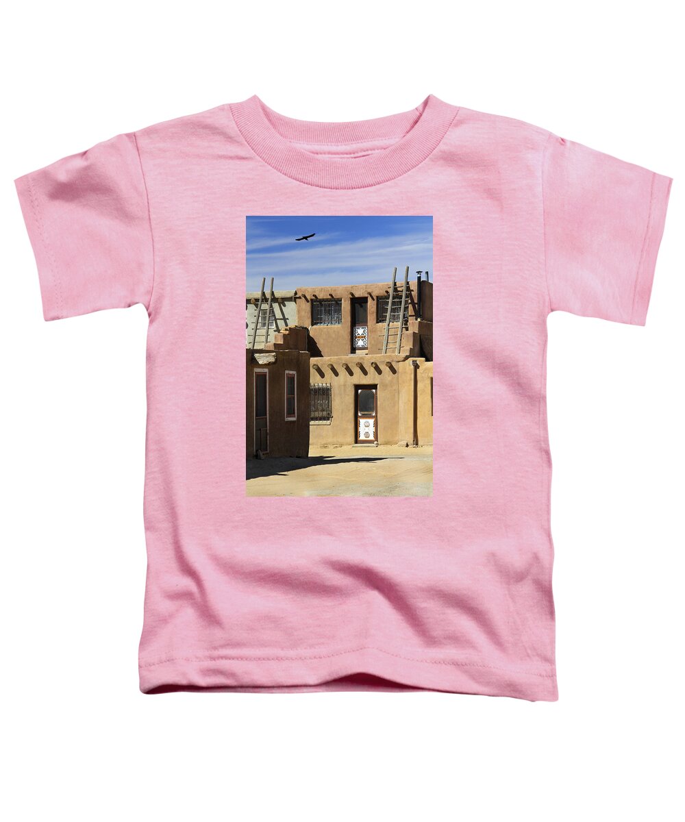 Acoma Pueblo Toddler T-Shirt featuring the photograph Acoma Pueblo Adobe Homes by Mike McGlothlen