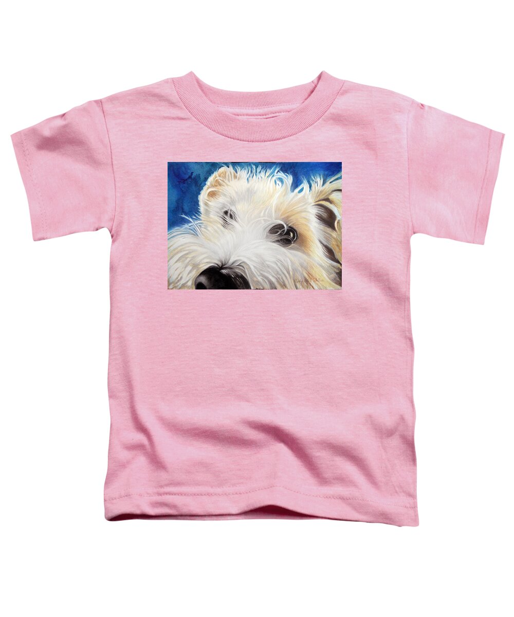 Art Toddler T-Shirt featuring the painting Albus by Carolyn Coffey Wallace