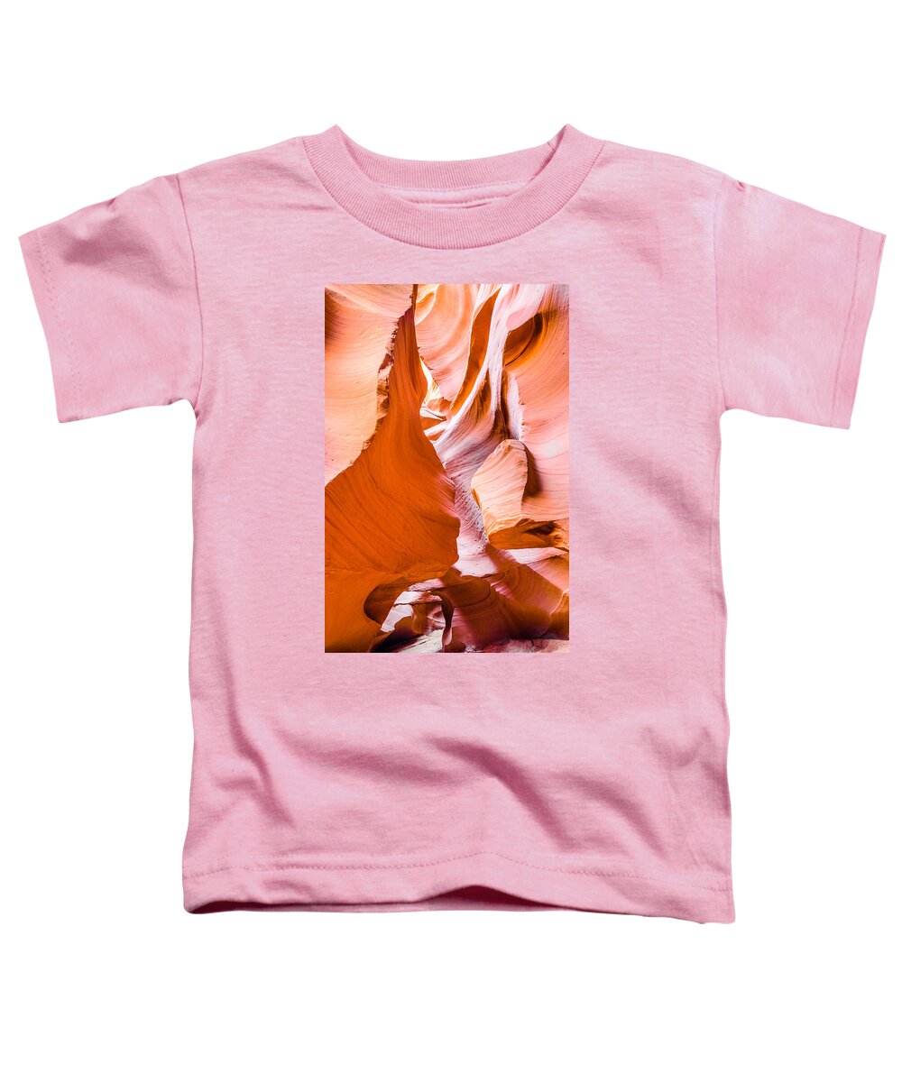 Antelope Canyon Toddler T-Shirt featuring the photograph Antelope Tunnel by Jason Chu
