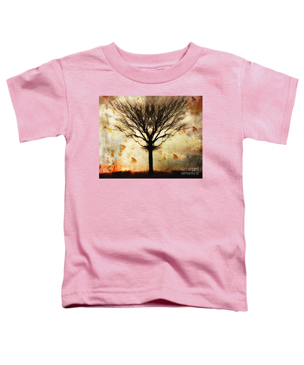 Nag004060 Toddler T-Shirt featuring the photograph Autum Wind by Edmund Nagele FRPS