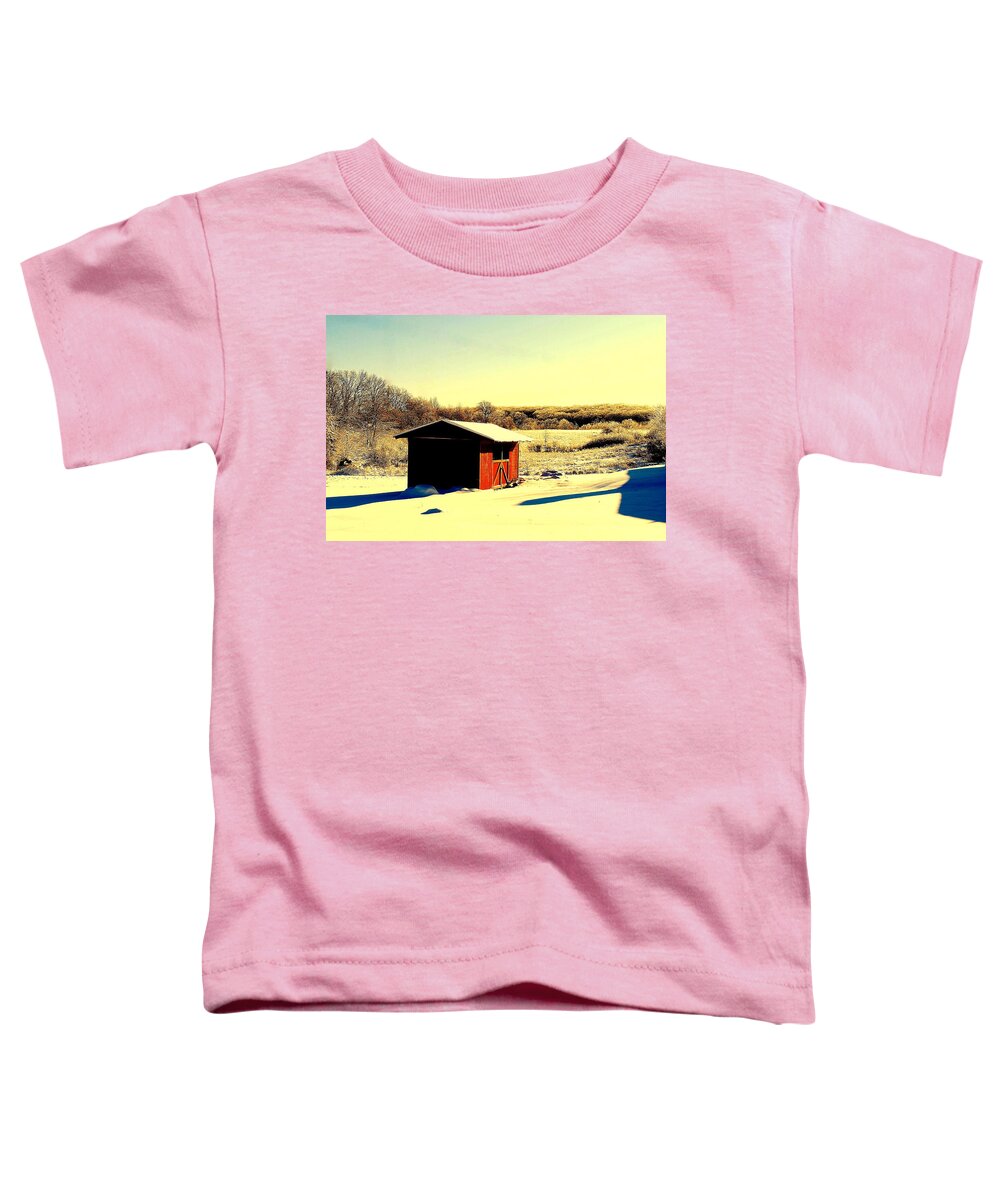 Black Toddler T-Shirt featuring the photograph Black and Color by Frozen in Time Fine Art Photography