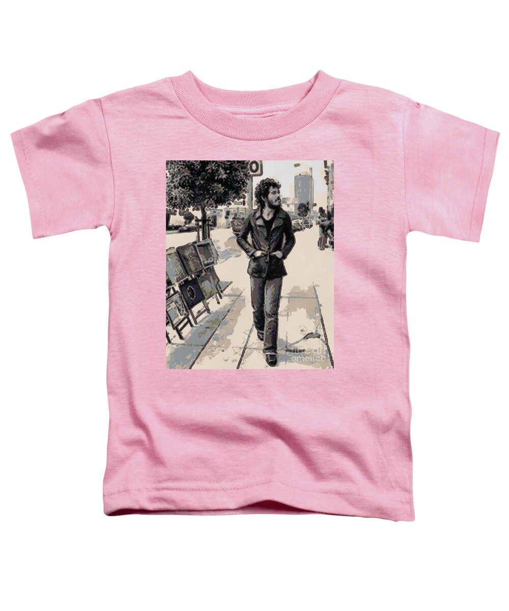 Bruce Springsteen Toddler T-Shirt featuring the digital art Bruce Springsteen by Paulette B Wright