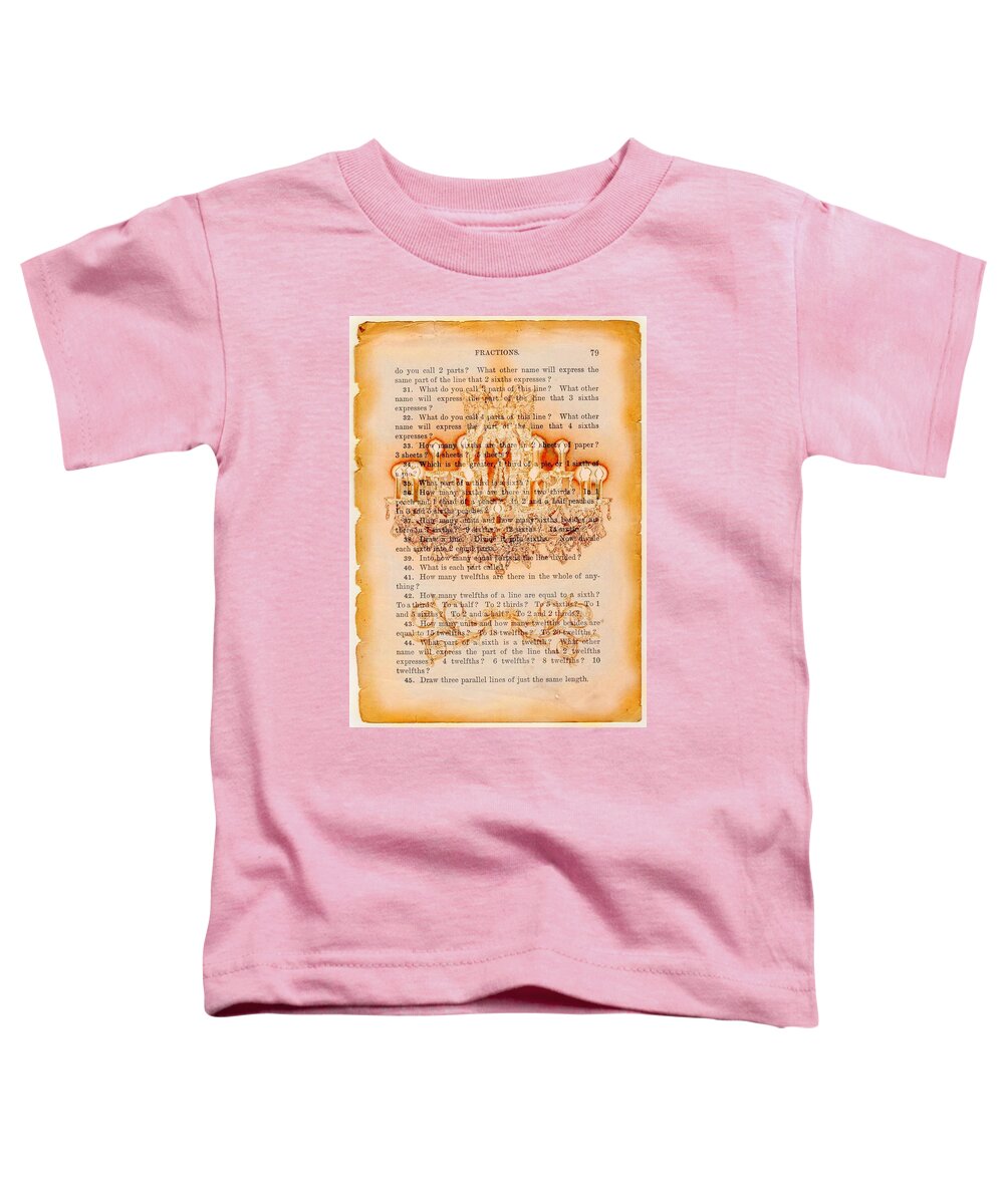 Burned Toddler T-Shirt featuring the digital art Burned Chandelier by Lilia S