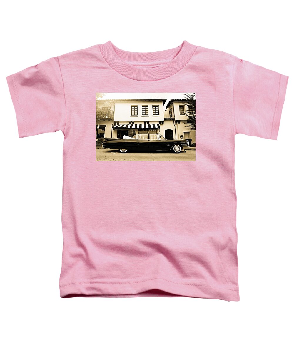 Carmel Toddler T-Shirt featuring the photograph Carmel Cadillac by Steve Natale