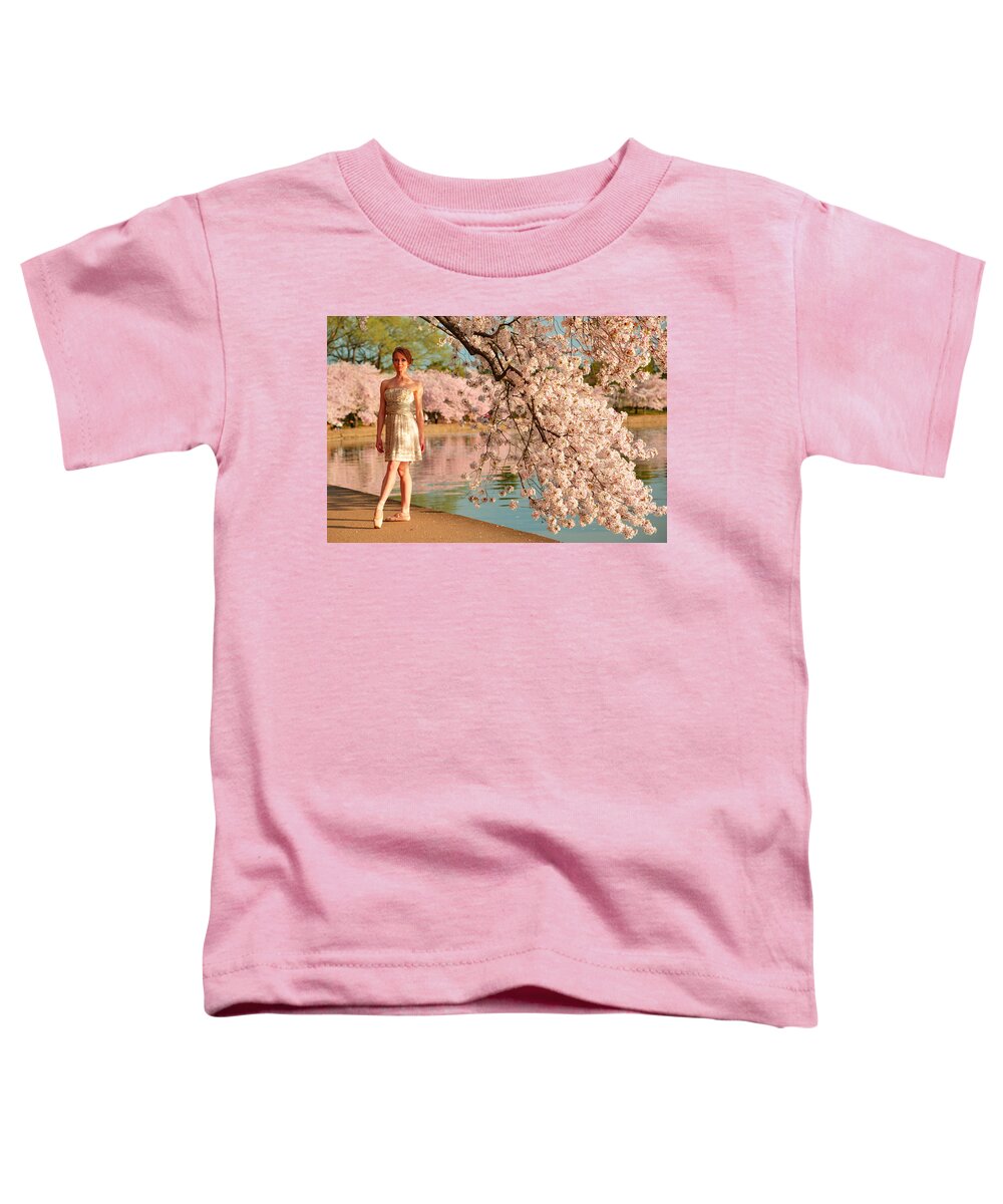Architectural Toddler T-Shirt featuring the photograph Cherry Blossoms 2013 - 080 by Metro DC Photography