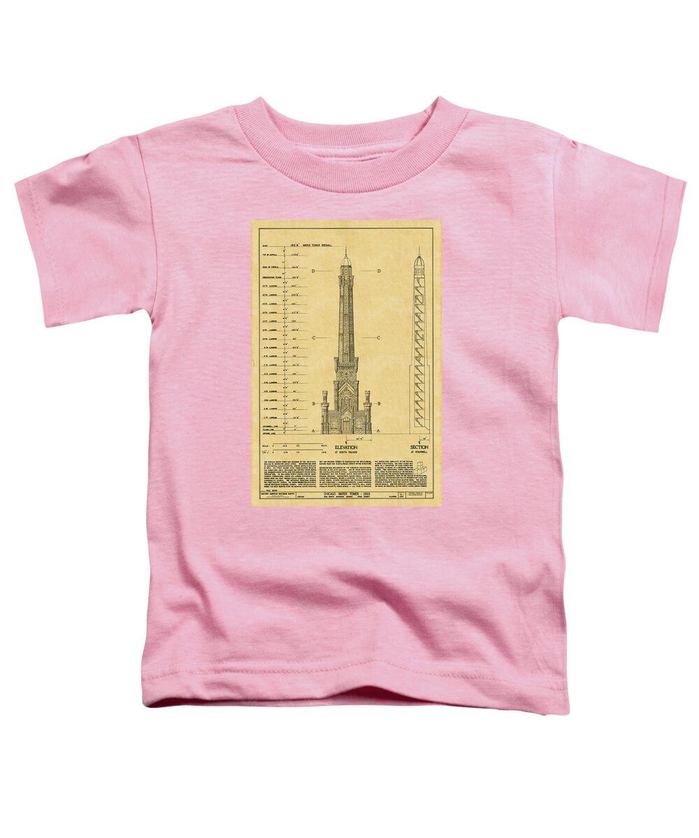 Chicago Toddler T-Shirt featuring the photograph Chicago Water Tower by Andrew Fare