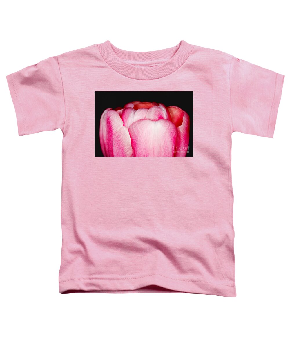 Close-up Toddler T-Shirt featuring the photograph Close-up of a pink tulip by Nick Biemans