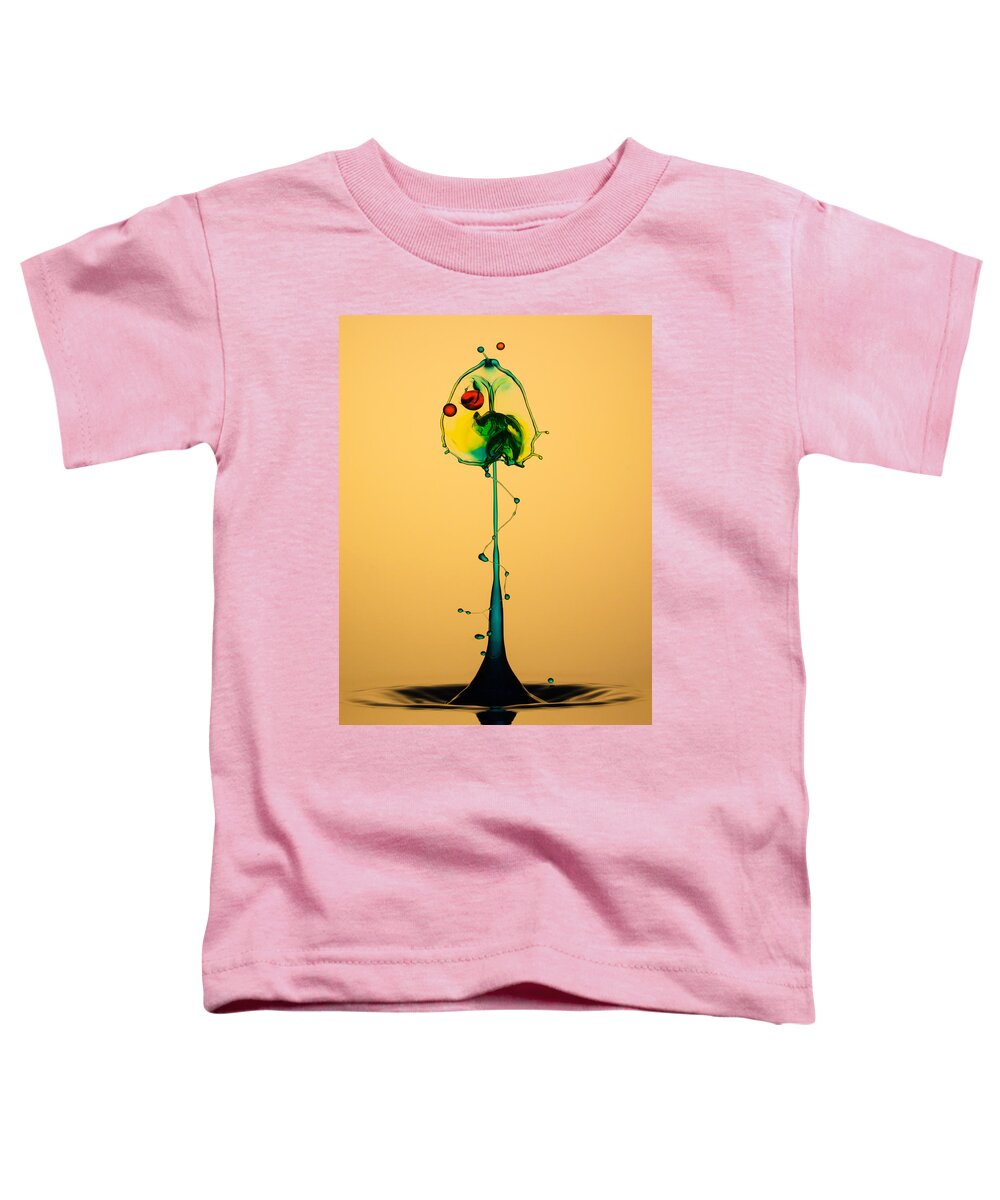 Water Toddler T-Shirt featuring the photograph Colorful collision by Jaroslaw Blaminsky