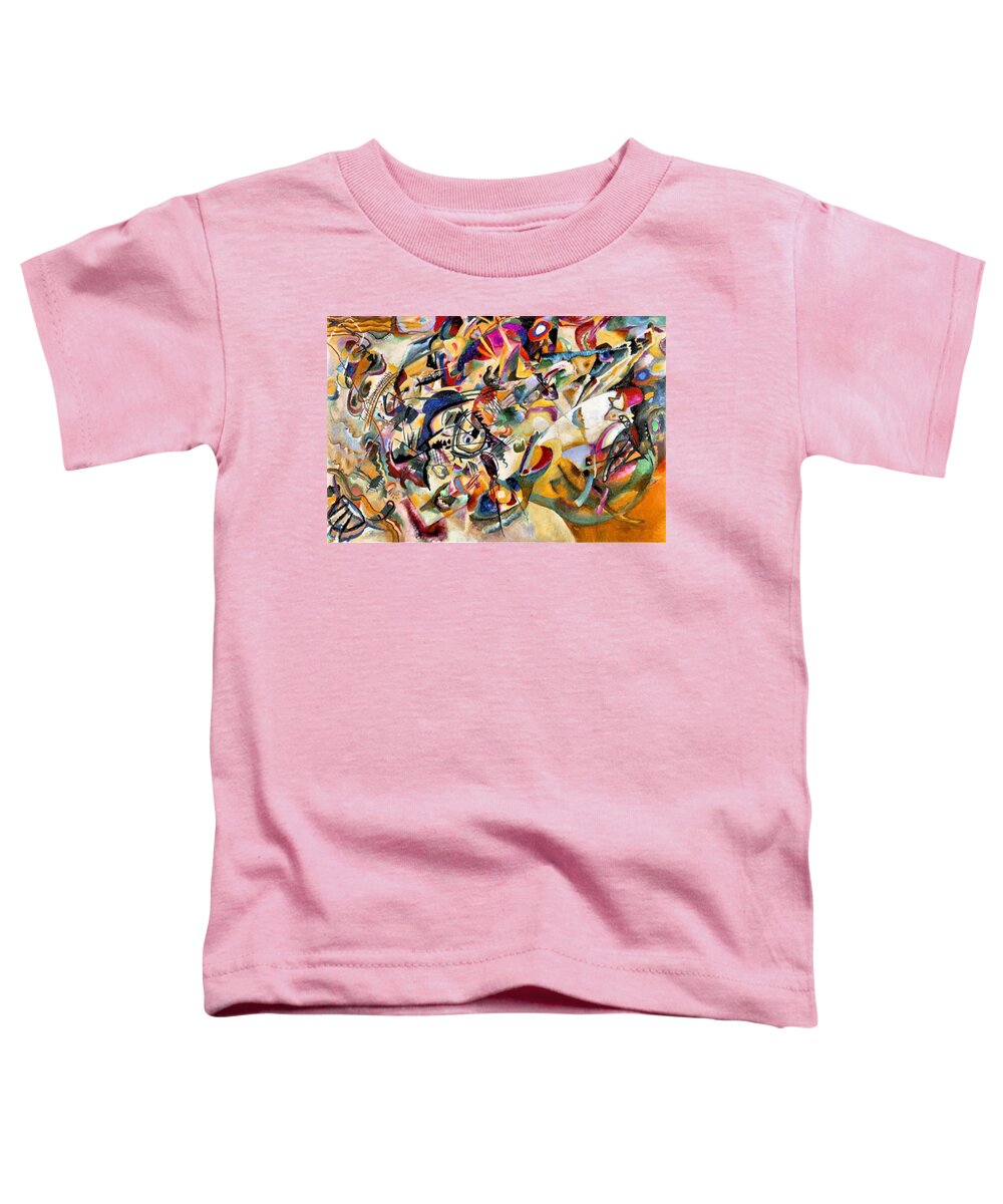Wassily Kandinsky Toddler T-Shirt featuring the painting Composition VII by Wassily Kandinsky