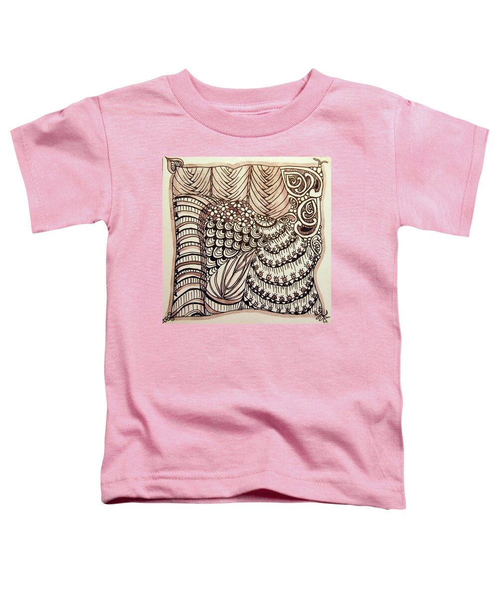 Doodles Toddler T-Shirt featuring the drawing Doodling Fun by Terry Holliday