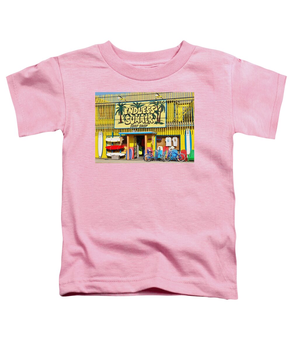 Surfing Toddler T-Shirt featuring the photograph Endless Summer Surf Shop - Ocean City Maryland by Kim Bemis
