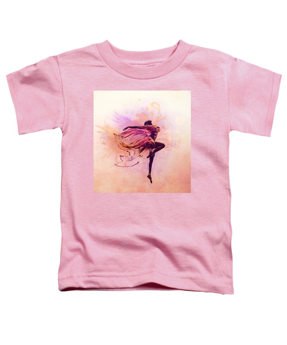 Dancer Toddler T-Shirt featuring the digital art FAiry Dance by Lilia D