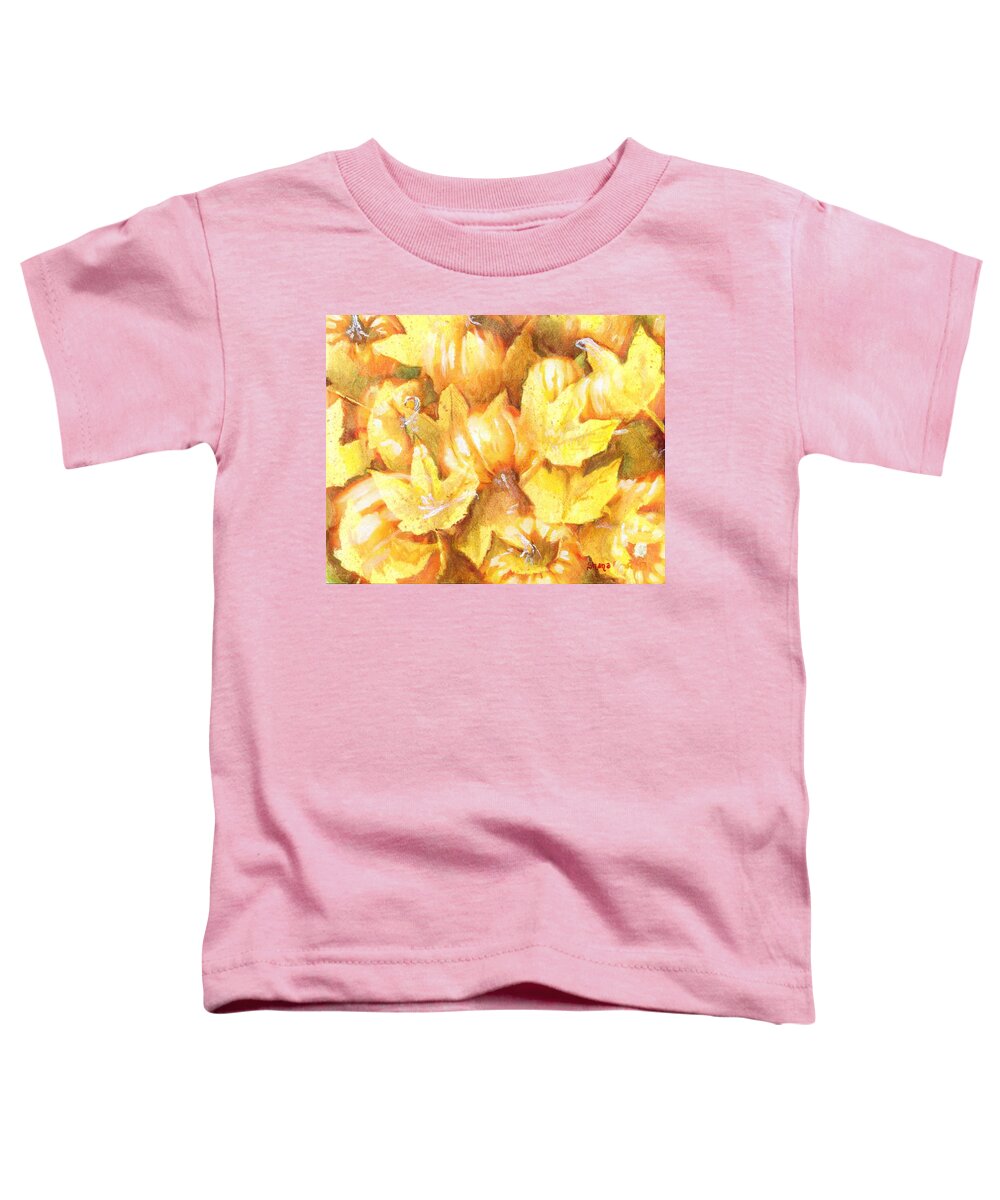 Fall Toddler T-Shirt featuring the digital art Fall Frenzy by Shana Rowe Jackson