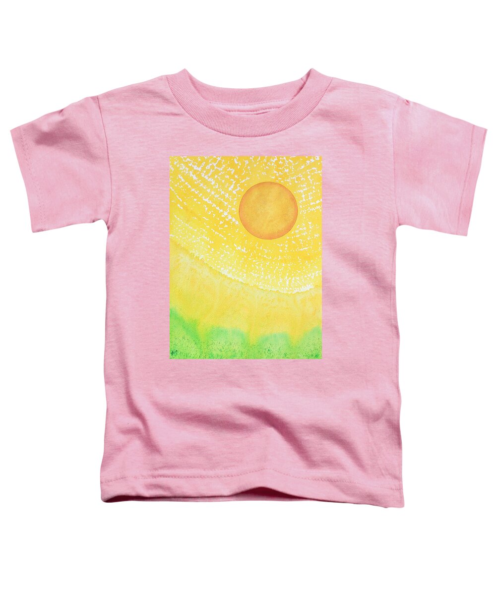Ink Toddler T-Shirt featuring the painting First Light original painting by Sol Luckman