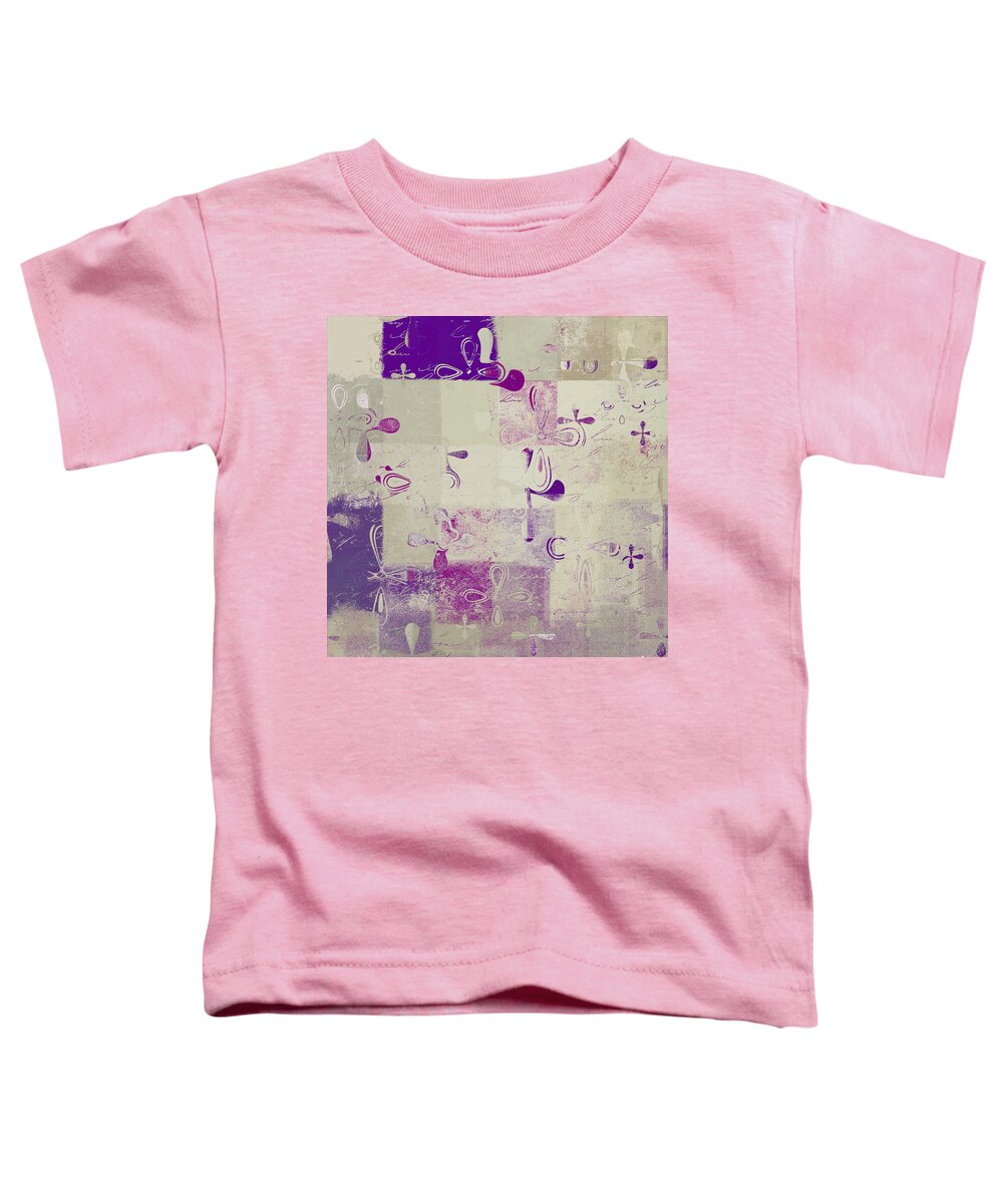 Abbstract Floral Digital Art Toddler T-Shirt featuring the digital art Florus Pokus a01d by Variance Collections