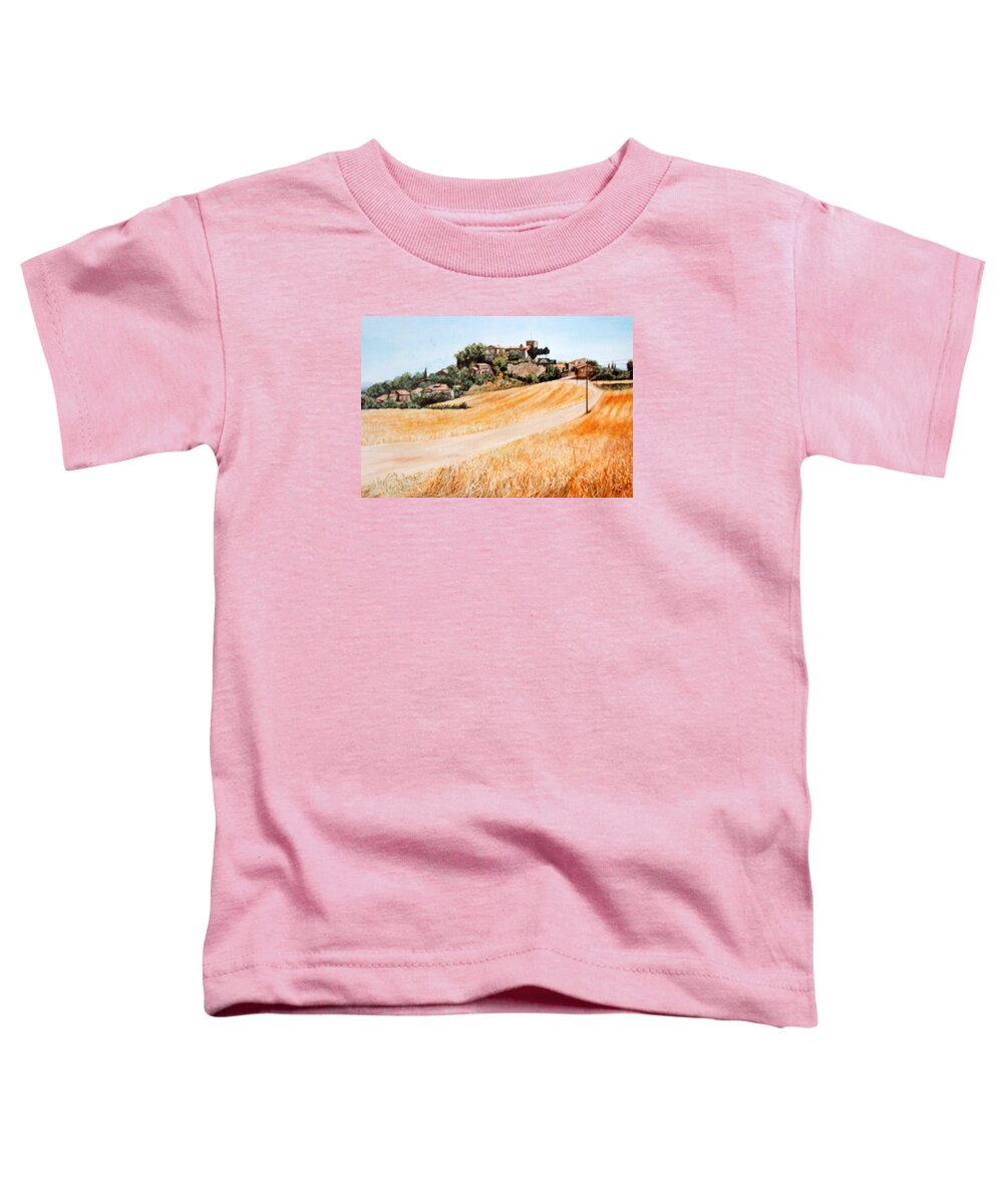 Foxia Toddler T-Shirt featuring the painting Foxia in Spain. by Mackenzie Moulton