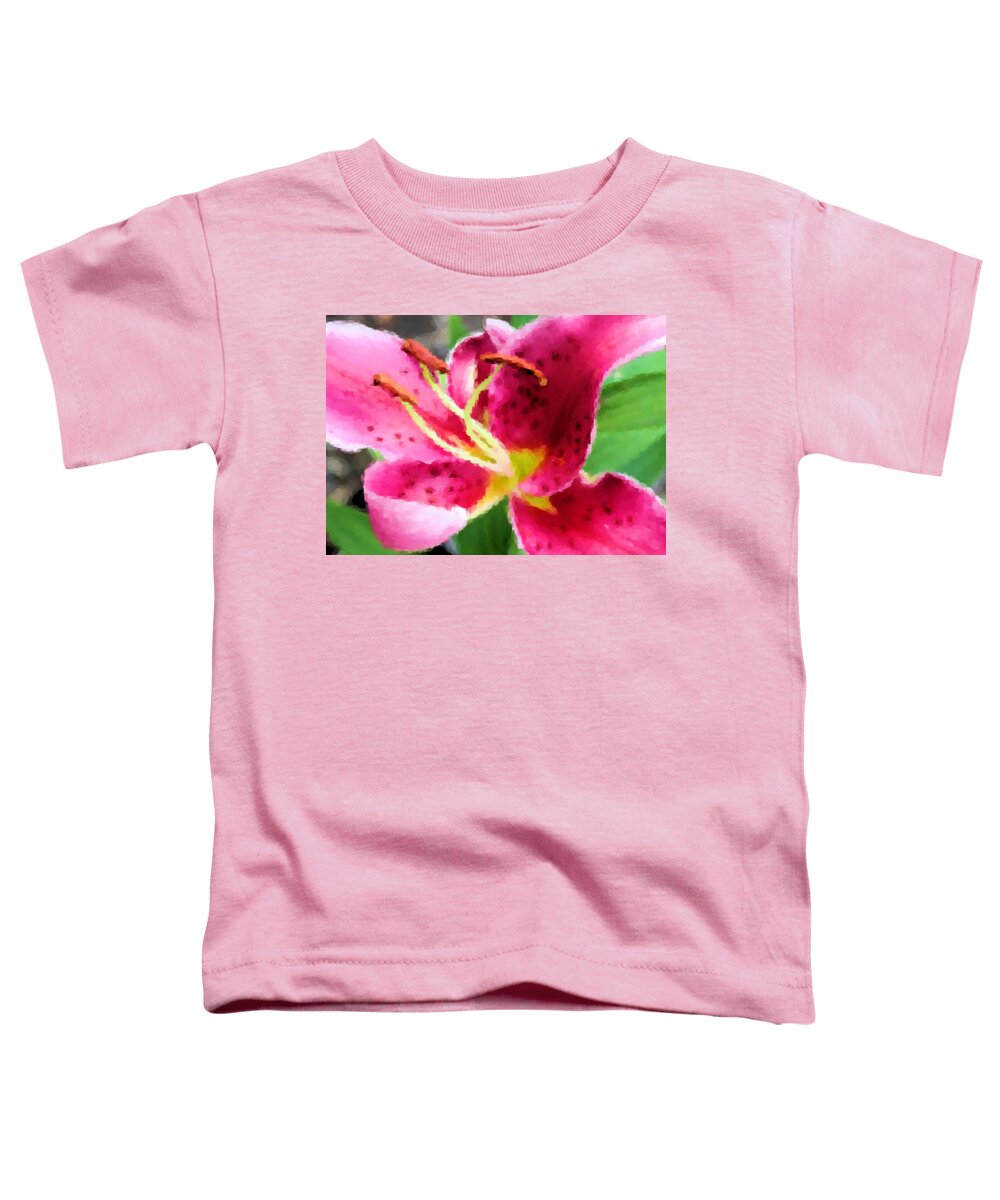 Lily Toddler T-Shirt featuring the photograph Fragrant Stargazer by Kristin Elmquist