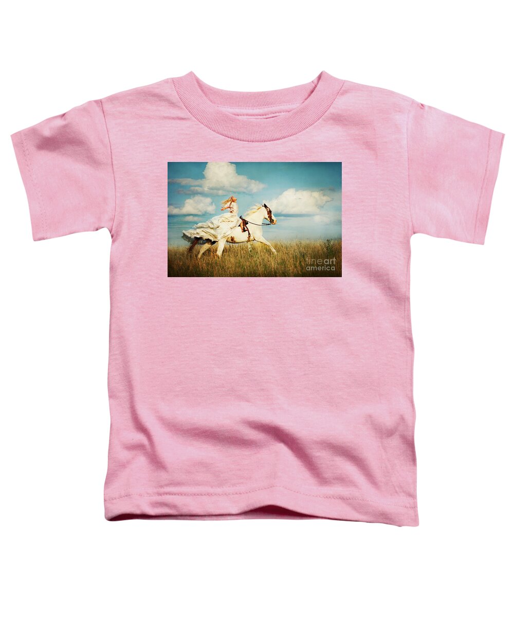 Running Toddler T-Shirt featuring the photograph Freedom by Cindy Singleton