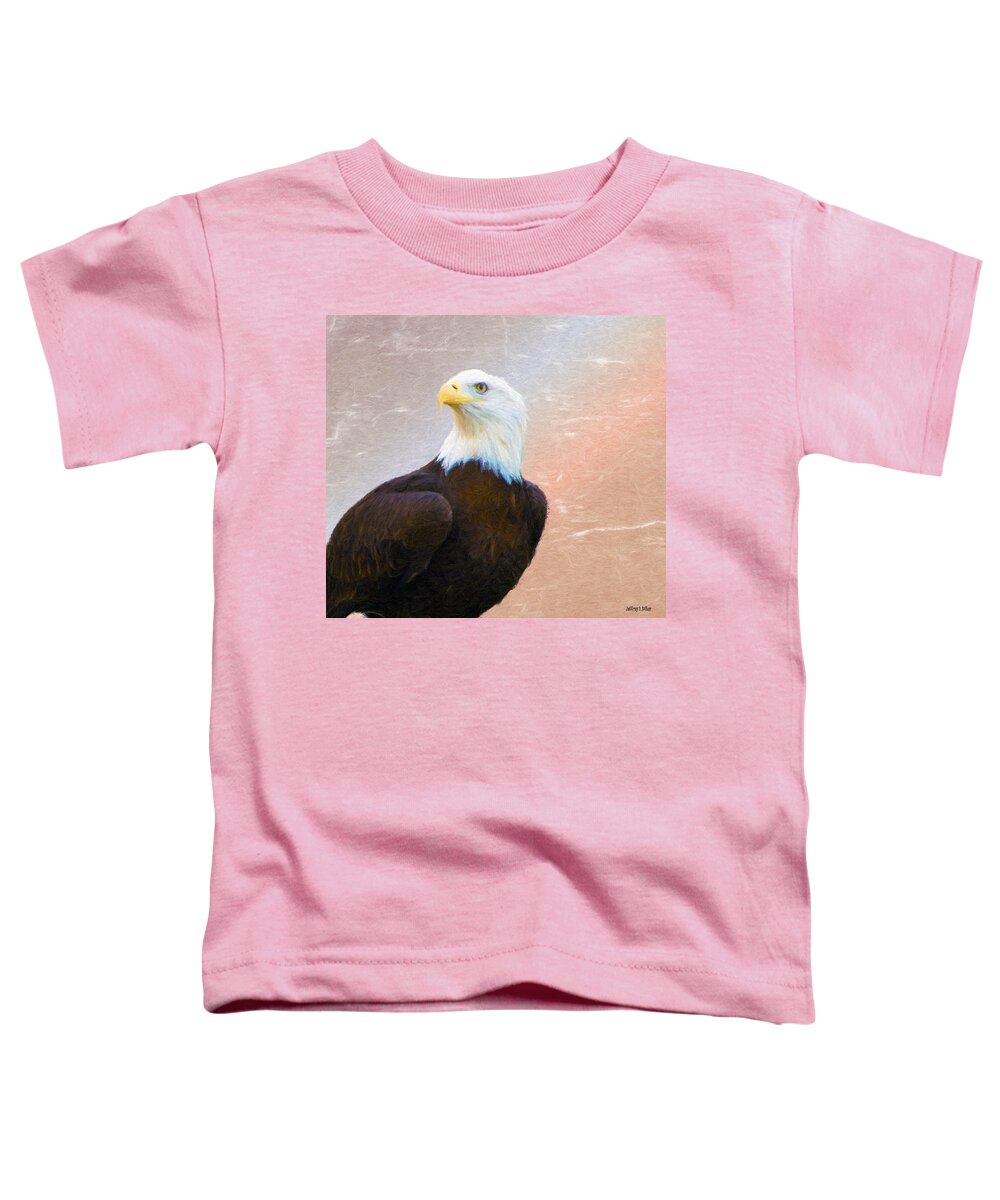 4th Toddler T-Shirt featuring the painting Freedom Flyer by Jeffrey Kolker