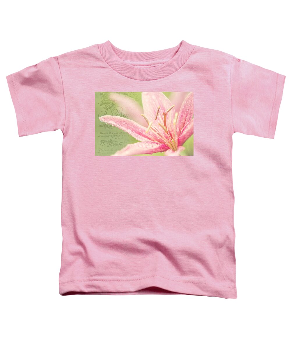 Lily Toddler T-Shirt featuring the photograph French Nostalgic Lilies by Jenny Rainbow
