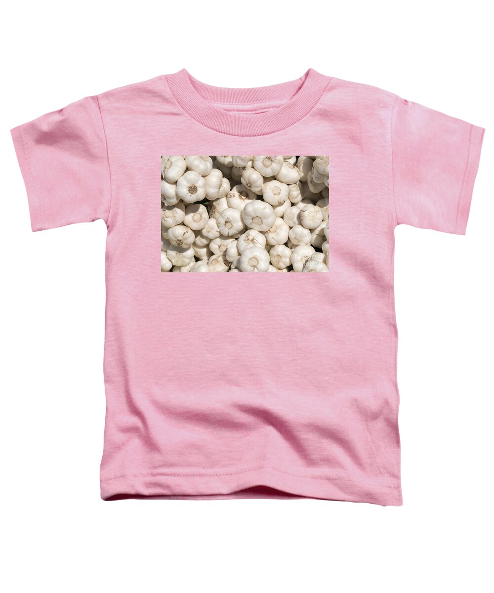 Garlic Toddler T-Shirt featuring the photograph Fresh Garlic by Michael Dawson