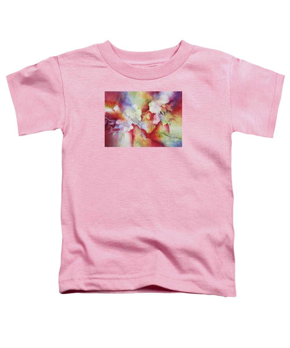 Gardenias Toddler T-Shirt featuring the painting Gardenias by Deborah Ronglien