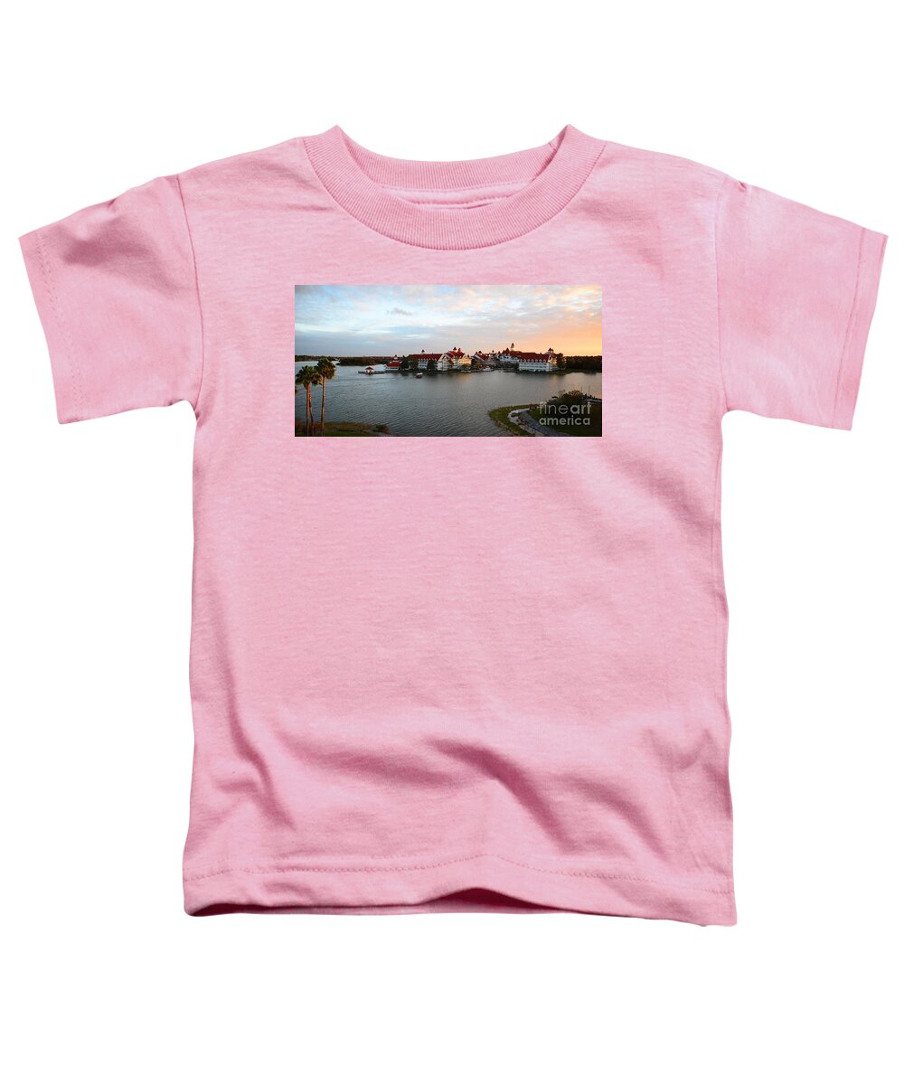 Disney Toddler T-Shirt featuring the photograph Grand Floridian Sunset by Cindy Manero