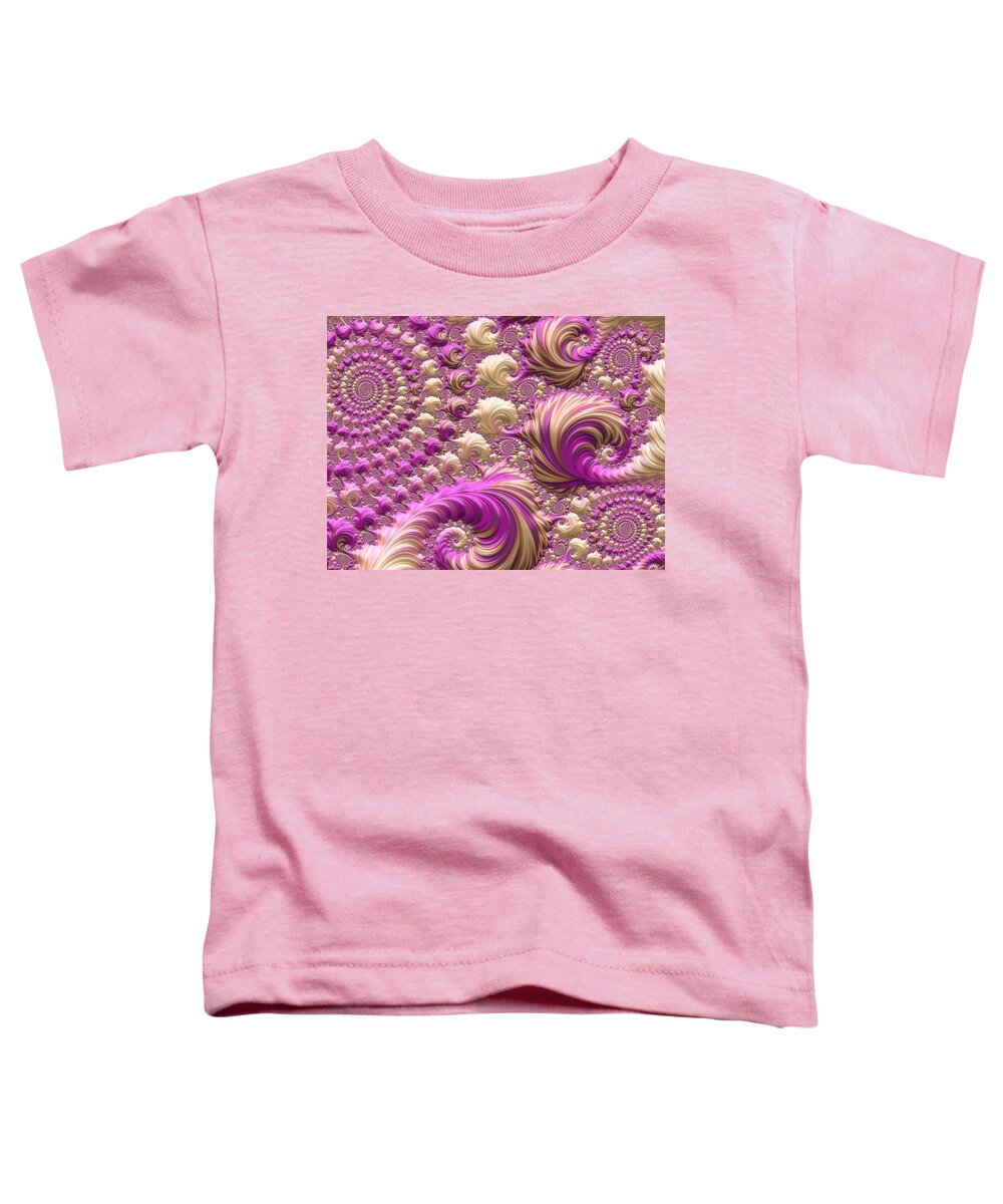 3-dimensional Toddler T-Shirt featuring the digital art Ice Cream Social by Susan Maxwell Schmidt