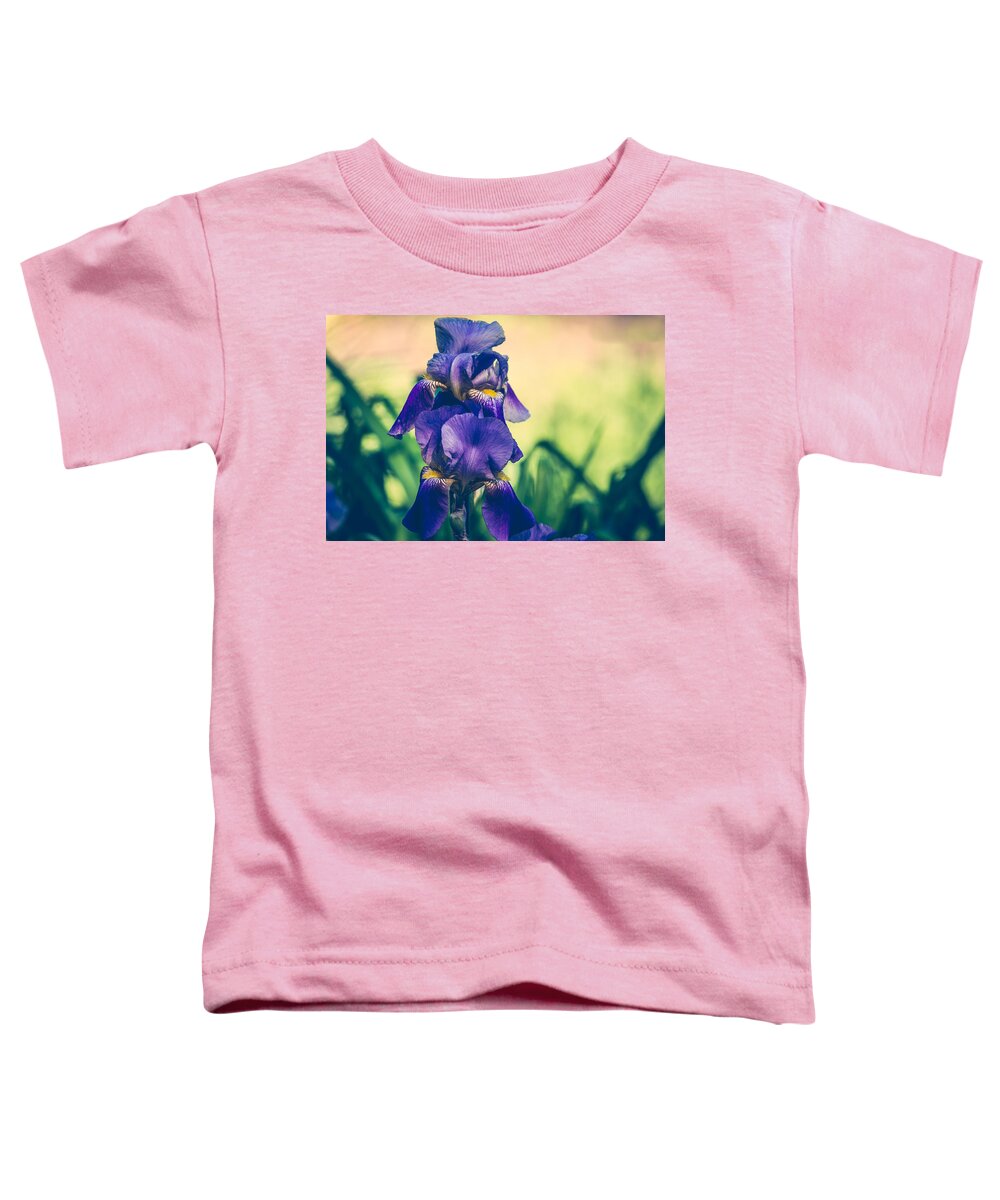 Iris Toddler T-Shirt featuring the photograph Iris Beauty by Sara Frank
