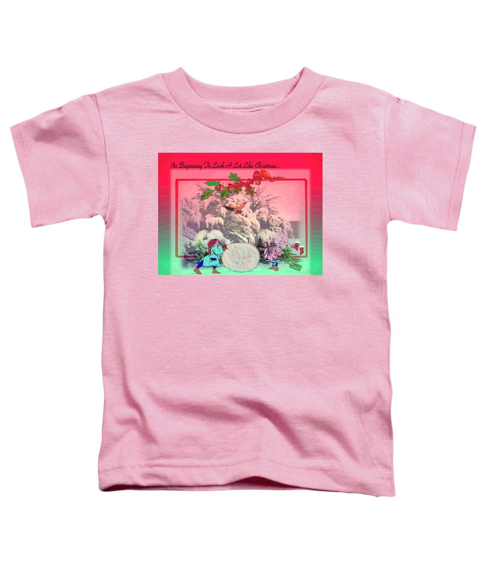 Christmas Toddler T-Shirt featuring the photograph Its Beginning To Look A Lot Like Christmas by Joyce Dickens